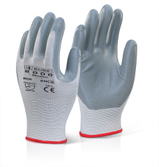 Nitrile Foam Poly Gloves